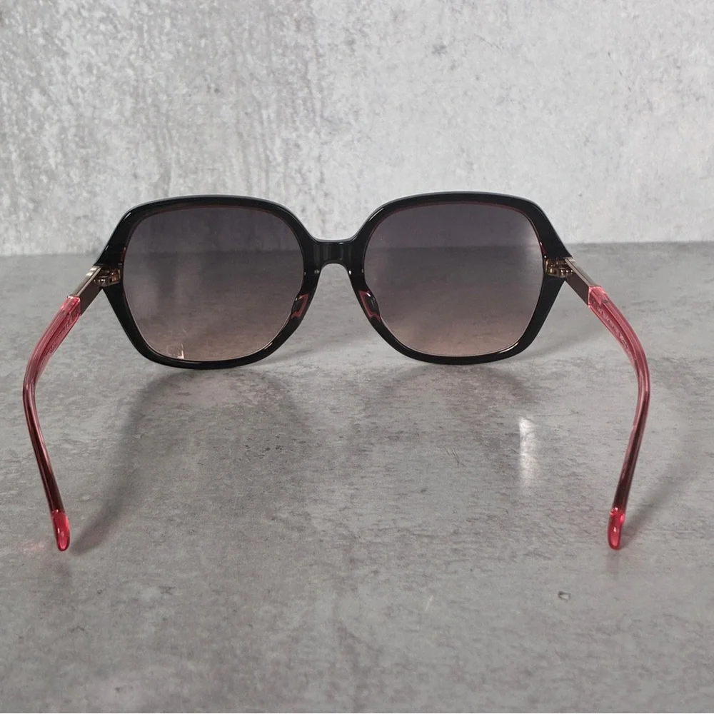 Kate Spade Ellery/F/S Sunglasses Black Pink Gradient 57mm Designer NWOT